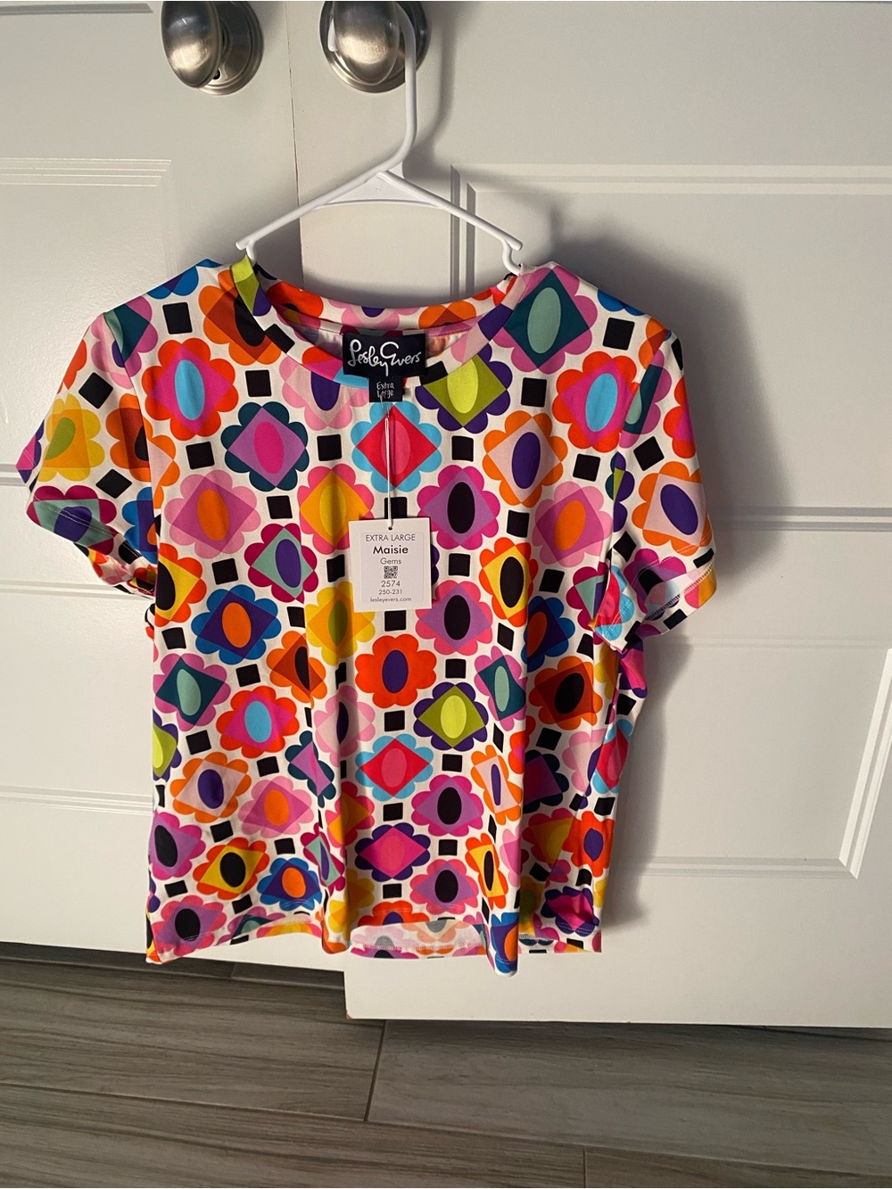 Lesley Evers Maisie Cotton Tee NWT - Picture 4 of 4